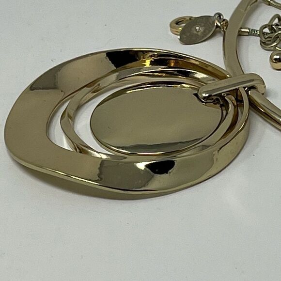 Chico’s bold gold tone necklace. - Picture 2 of 8